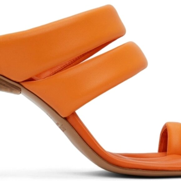 Jacquemus Orange 'Les Sandals Cassis' Heeled Sandals - Picture 5 of 9